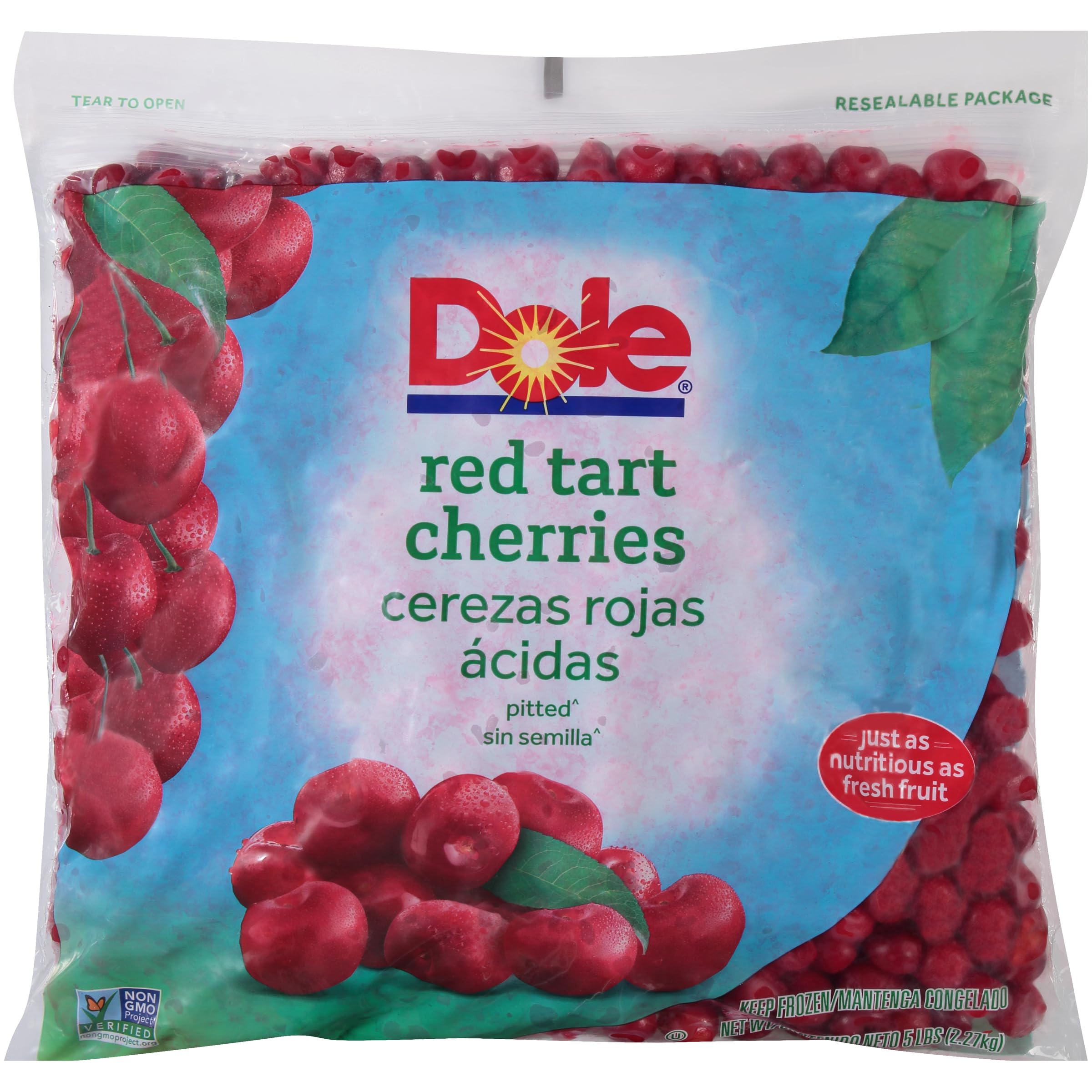 Amazon.com: Dole Individual Quick Frozen Red Tart Cherry, 5 Pound